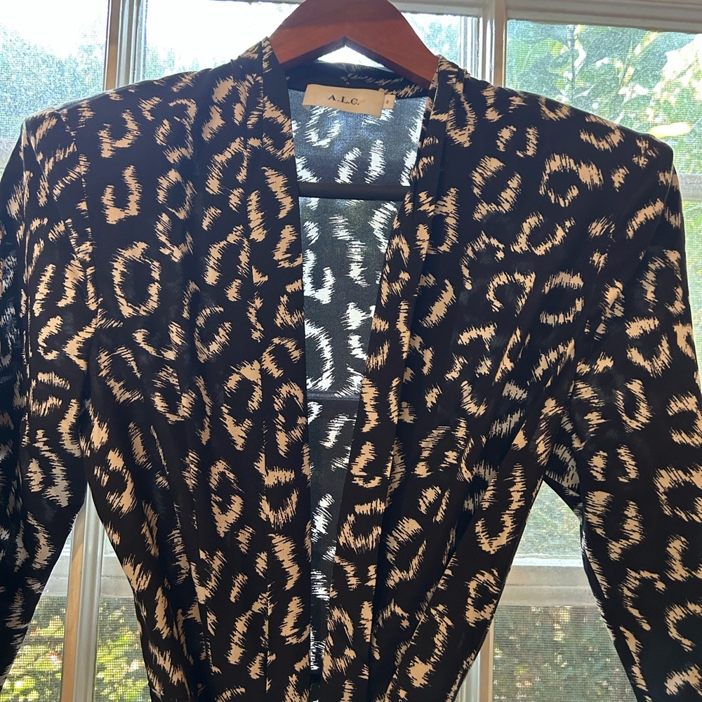 A.L.C. Leopard Print jumpsuit.